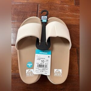 Reef Cushion Bondi Bay Light Tan Slide Sandals